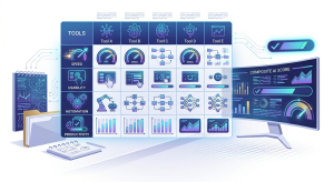 Comparison infographic showing features and benefits of different AI tools for productivity and learning